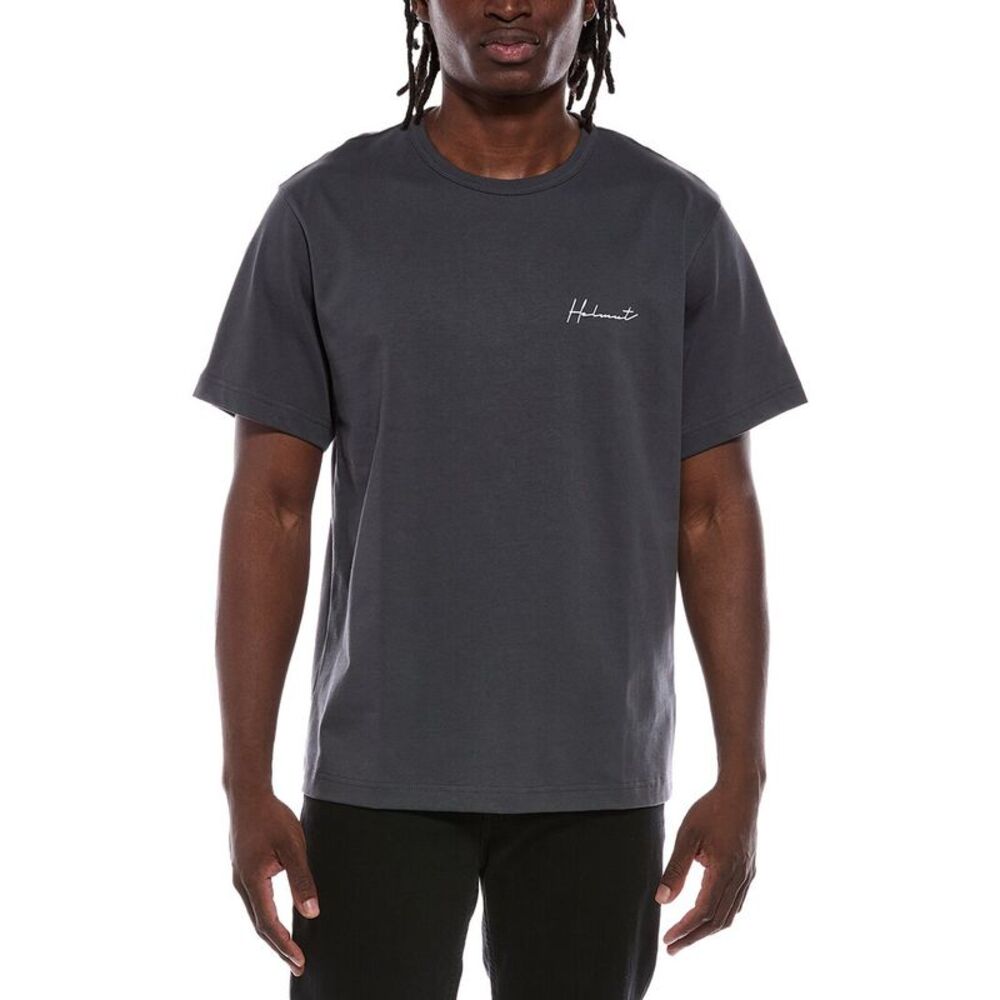 Helmut Lang Mens  Handwritten T-Shirt, Blue
